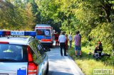 Wypadek motocyklisty na DK 45 w Szonowicach