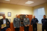 Uroczyste pożegnanie Bogdana Adamika w raciborskiej komendzie policji