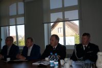 Debata w Sali Urzędu Gminy Kornowac z mieszkańcami w temacie szeroko rozumianego bezpieczeństwa